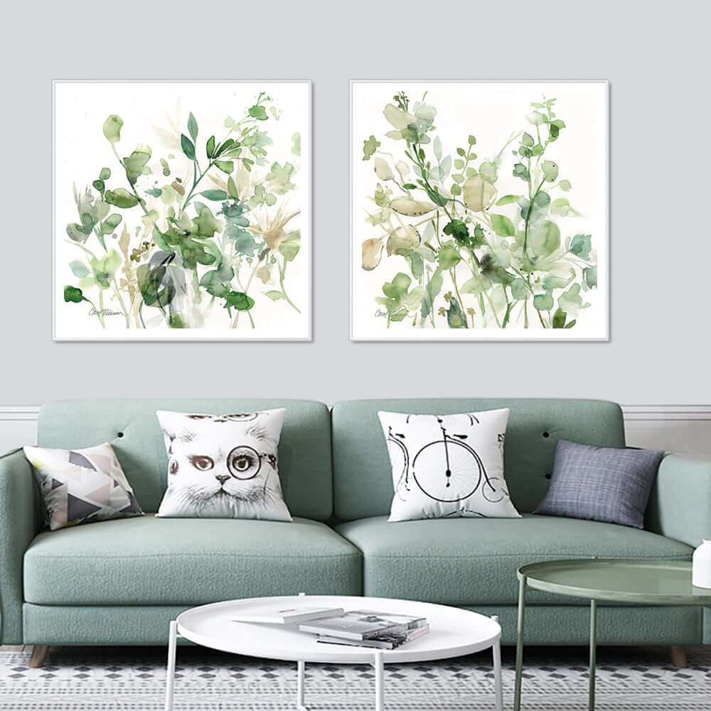 _label_, DSZ Product, feed-cond-new, feed-sl-free shipping, free-shipping, newWall Art 60Cm X 60Cm Sage Garden By Carol Robinson 2 Sets White Frame Canvas - Premium Home & Garden > Wall Art > Posters, Paintings & Prints from Artime ! Shop Online Buy Now at S & D's Value Store Family Business Best Customer Service_label_, DSZ Product, feed-cond-new, feed-sl-free shipping, free-shipping, new