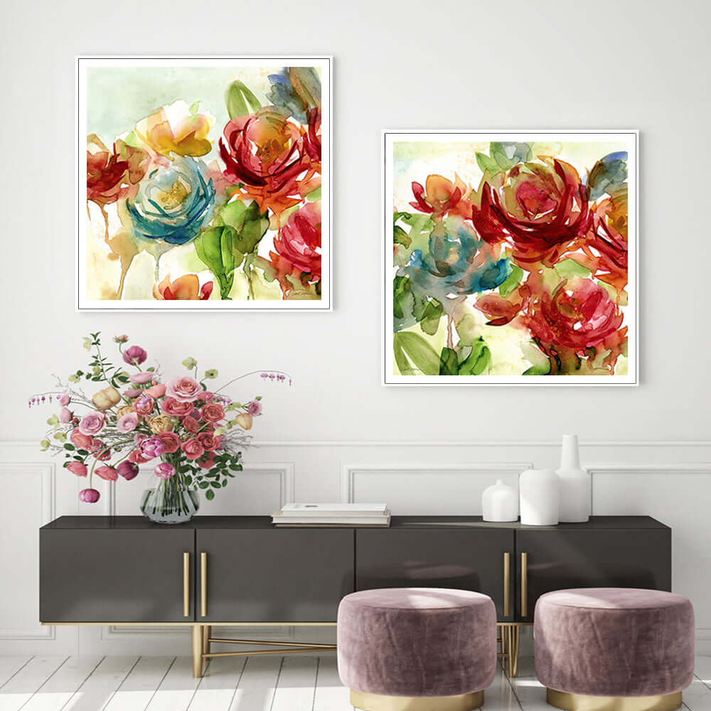 _label_, DSZ Product, feed-cond-new, feed-sl-free shipping, free-shipping, newWall Art 40Cm X 40Cm Rosewater Garden By Carol Robinson 2 Sets White Frame Canvas - Premium Home & Garden > Wall Art > Posters, Paintings & Prints from Artime ! Shop Online Buy Now at S & D's Value Store Family Business Best Customer Service_label_, DSZ Product, feed-cond-new, feed-sl-free shipping, free-shipping, new