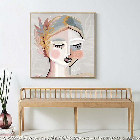 _label_, DSZ Product, feed-cond-new, feed-sl-free shipping, free-shipping, newWall Art 50Cm X 50Cm Calm Girl Gold Frame Canvas - Premium Home & Garden > Wall Art > Posters, Paintings & Prints from Artime ! Shop Online Buy Now at S & D's Value Store Family Business Best Customer Service_label_, DSZ Product, feed-cond-new, feed-sl-free shipping, free-shipping, new