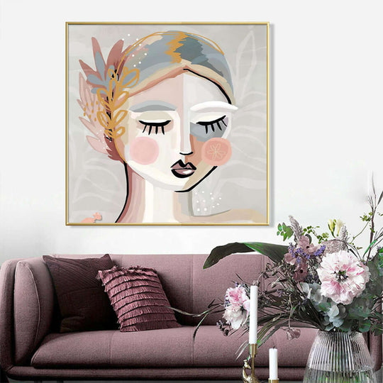 _label_, DSZ Product, feed-cond-new, feed-sl-free shipping, free-shipping, newWall Art 50Cm X 50Cm Calm Girl Gold Frame Canvas - Premium Home & Garden > Wall Art > Posters, Paintings & Prints from Artime ! Shop Online Buy Now at S & D's Value Store Family Business Best Customer Service_label_, DSZ Product, feed-cond-new, feed-sl-free shipping, free-shipping, new