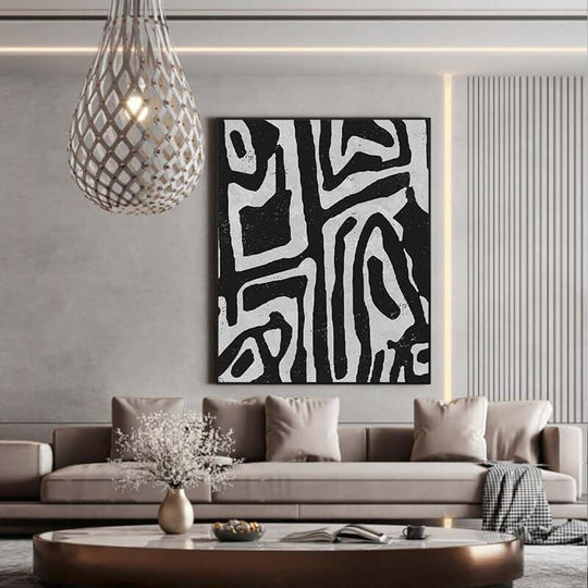 _label_, DSZ Product, feed-cond-new, feed-sl-free shipping, free-shipping, newWall Art 50Cm X 70Cm Abstract Black Artwork Black Frame Canvas - Premium Home & Garden > Decor > Picture Frames from Artime ! Shop Online Buy Now at S & D's Value Store Family Business Best Customer Service_label_, DSZ Product, feed-cond-new, feed-sl-free shipping, free-shipping, new