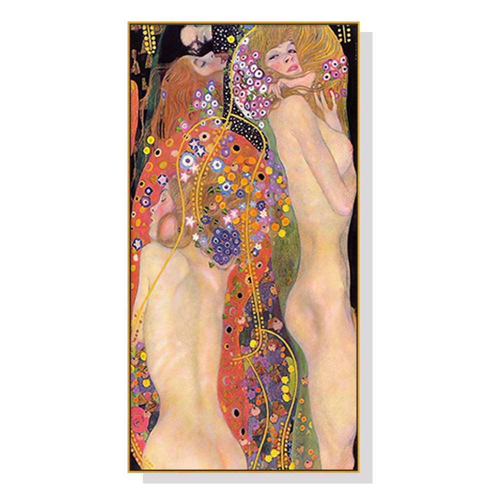 _label_, DSZ Product, feed-cond-new, feed-sl-free shipping, free-shipping, newWall Art 40Cm X 80Cm Water Serpents By Gustav Klimt Gold Frame Canvas - Premium Home & Garden > Wall Art > 3D Wall Art from Artime ! Shop Online Buy Now at S & D's Value Store Family Business Best Customer Service_label_, DSZ Product, feed-cond-new, feed-sl-free shipping, free-shipping, new