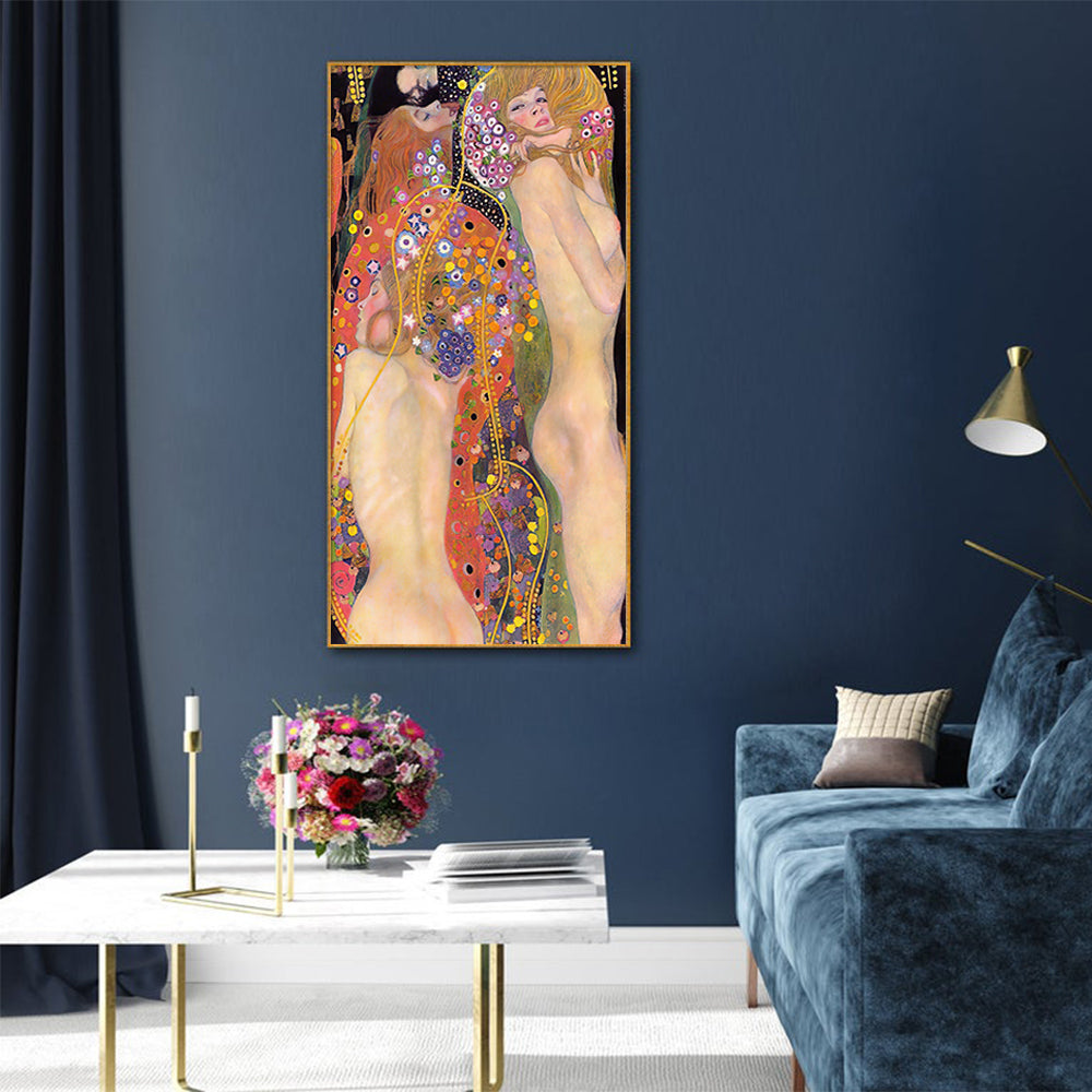 _label_, DSZ Product, feed-cond-new, feed-sl-free shipping, free-shipping, newWall Art 40Cm X 80Cm Water Serpents By Gustav Klimt Gold Frame Canvas - Premium Home & Garden > Wall Art > 3D Wall Art from Artime ! Shop Online Buy Now at S & D's Value Store Family Business Best Customer Service_label_, DSZ Product, feed-cond-new, feed-sl-free shipping, free-shipping, new