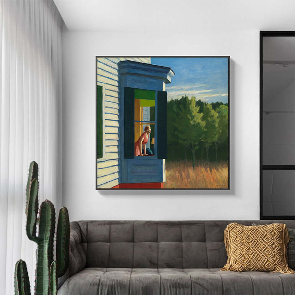 _label_, DSZ Product, feed-cond-new, feed-sl-free shipping, free-shipping, newWall Art 50Cm X 50Cm Cape Cod Morning By Edward Hopper Black Frame Canvas - Premium Home & Garden > Wall Art > Posters, Paintings & Prints from Artime ! Shop Online Buy Now at S & D's Value Store Family Business Best Customer Service_label_, DSZ Product, feed-cond-new, feed-sl-free shipping, free-shipping, new