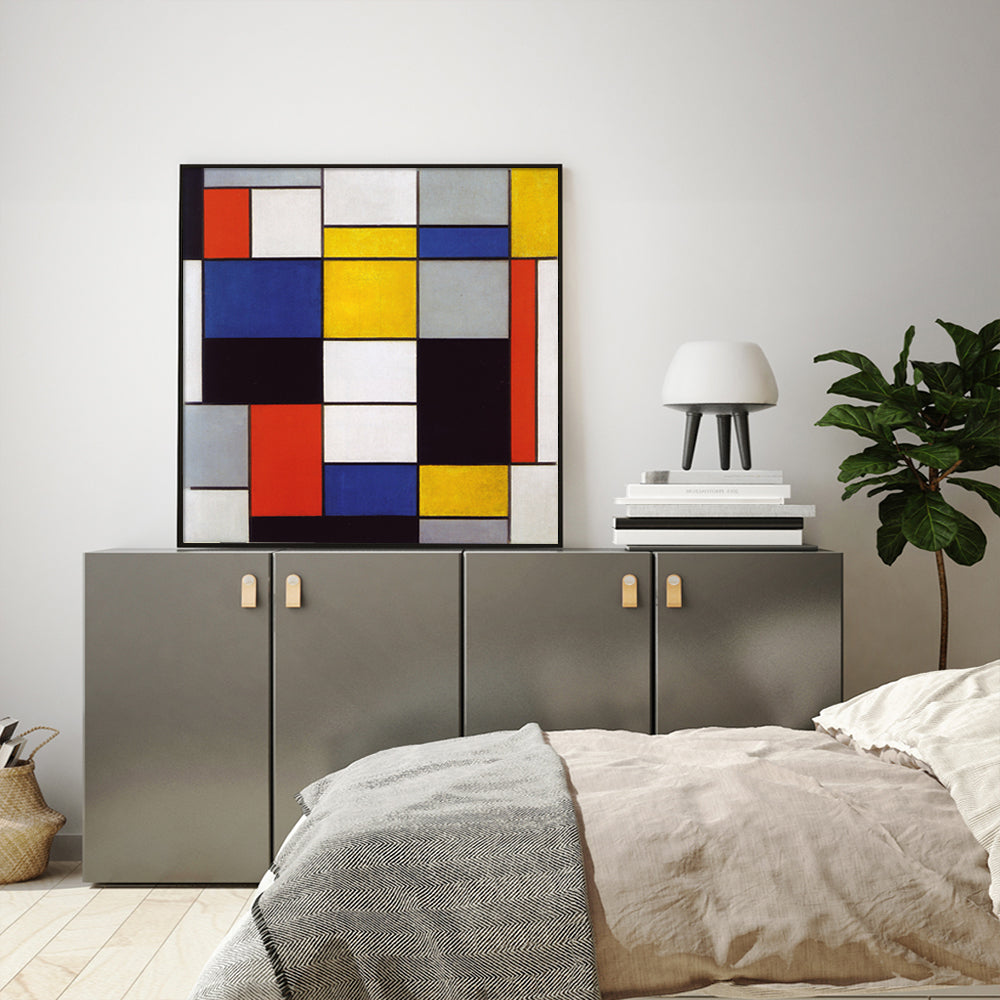 _label_, DSZ Product, feed-cond-new, feed-sl-free shipping, free-shipping, newWall Art 50Cm X 50Cm Large Composition A By Piet Mondrian Black Frame Canvas - Premium Home & Garden > Hobbies > Arts & Crafts from Artime ! Shop Online Buy Now at S & D's Value Store Family Business Best Customer Service_label_, DSZ Product, feed-cond-new, feed-sl-free shipping, free-shipping, new