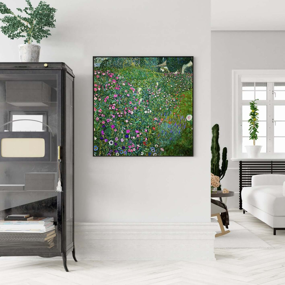 _label_, DSZ Product, feed-cond-new, feed-sl-free shipping, free-shipping, newWall Art 50Cm X 50Cm Italian Garden By Gustav Klimt Black Frame Canvas - Premium Home & Garden > Wall Art > Posters, Paintings & Prints from Artime ! Shop Online Buy Now at S & D's Value Store Family Business Best Customer Service_label_, DSZ Product, feed-cond-new, feed-sl-free shipping, free-shipping, new