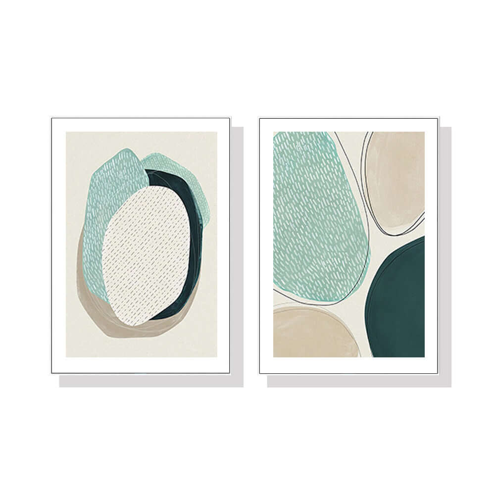 _label_, DSZ Product, feed-cond-new, feed-sl-free shipping, free-shipping, newWall Art 50Cm X 70Cm Abstract Green Circle 2 Sets White Frame Canvas - Premium Home & Garden > Wall Art > Posters, Paintings & Prints from Artime ! Shop Online Buy Now at S & D's Value Store Family Business Best Customer Service_label_, DSZ Product, feed-cond-new, feed-sl-free shipping, free-shipping, new