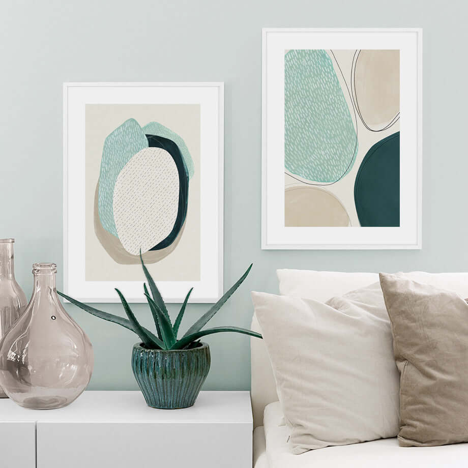 _label_, DSZ Product, feed-cond-new, feed-sl-free shipping, free-shipping, newWall Art 50Cm X 70Cm Abstract Green Circle 2 Sets White Frame Canvas - Premium Home & Garden > Wall Art > Posters, Paintings & Prints from Artime ! Shop Online Buy Now at S & D's Value Store Family Business Best Customer Service_label_, DSZ Product, feed-cond-new, feed-sl-free shipping, free-shipping, new