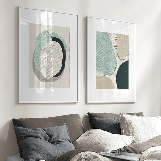 _label_, DSZ Product, feed-cond-new, feed-sl-free shipping, free-shipping, newWall Art 60Cm X 90Cm Abstract Green Circle 2 Sets White Frame Canvas - Premium Home & Garden > Wall Art > Posters, Paintings & Prints from Artime ! Shop Online Buy Now at S & D's Value Store Family Business Best Customer Service_label_, DSZ Product, feed-cond-new, feed-sl-free shipping, free-shipping, new