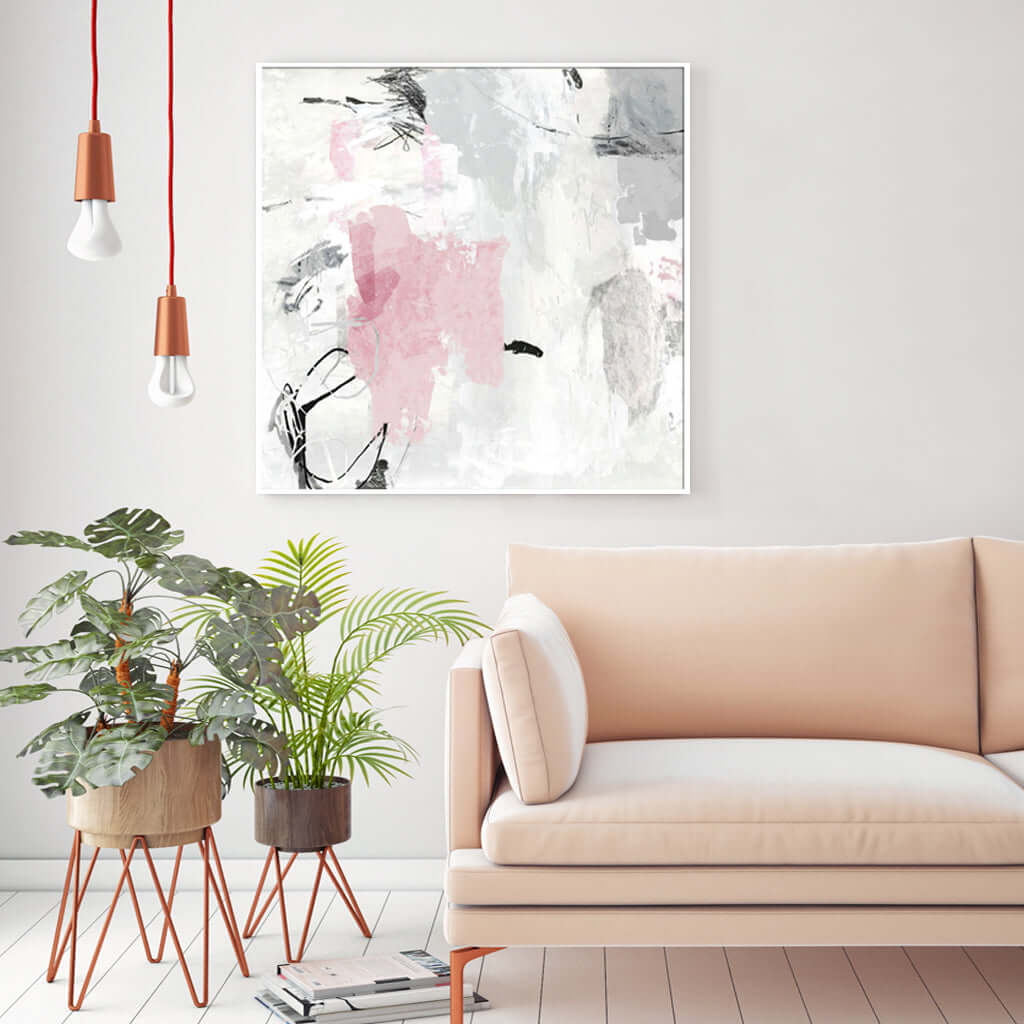 _label_, DSZ Product, feed-cond-new, feed-sl-free shipping, free-shipping, newWall Art 40Cm X 40Cm Abstract Pink Grey 2 Sets White Frame Canvas - Premium Home & Garden > Wall Art > Posters, Paintings & Prints from Artime ! Shop Online Buy Now at S & D's Value Store Family Business Best Customer Service_label_, DSZ Product, feed-cond-new, feed-sl-free shipping, free-shipping, new