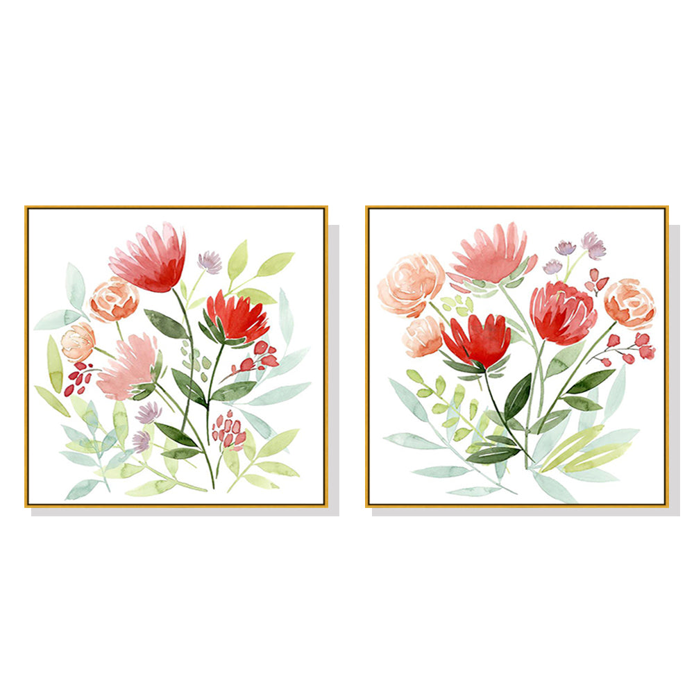 _label_, DSZ Product, feed-cond-new, feed-sl-free shipping, free-shipping, newWall Art 40Cm X 40Cm Florals 2 Sets Gold Frame Canvas - Premium Home & Garden > Wall Art > Posters, Paintings & Prints from Artime ! Shop Online Buy Now at S & D's Value Store Family Business Best Customer Service_label_, DSZ Product, feed-cond-new, feed-sl-free shipping, free-shipping, new