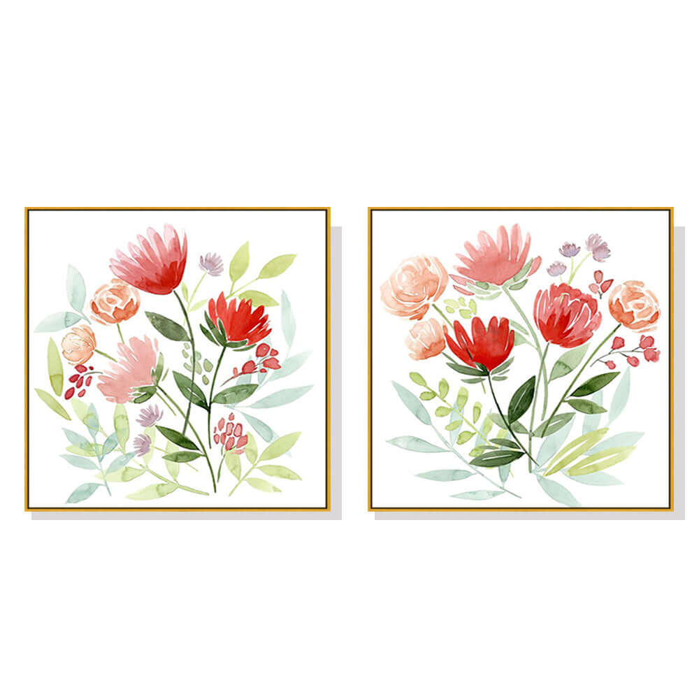 _label_, DSZ Product, feed-cond-new, feed-sl-free shipping, free-shipping, newWall Art 50Cm X 50Cm Florals 2 Sets Gold Frame Canvas - Premium Home & Garden > Wall Art > Posters, Paintings & Prints from Artime ! Shop Online Buy Now at S & D's Value Store Family Business Best Customer Service_label_, DSZ Product, feed-cond-new, feed-sl-free shipping, free-shipping, new