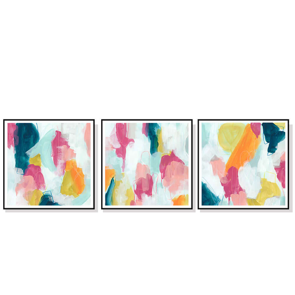 _label_, DSZ Product, feed-cond-new, feed-sl-free shipping, free-shipping, newWall Art 50Cm X 50Cm Colourful 3 Sets Black Frame Canvas - Premium Home & Garden > Hobbies > Arts & Crafts from Artime ! Shop Online Buy Now at S & D's Value Store Family Business Best Customer Service_label_, DSZ Product, feed-cond-new, feed-sl-free shipping, free-shipping, new