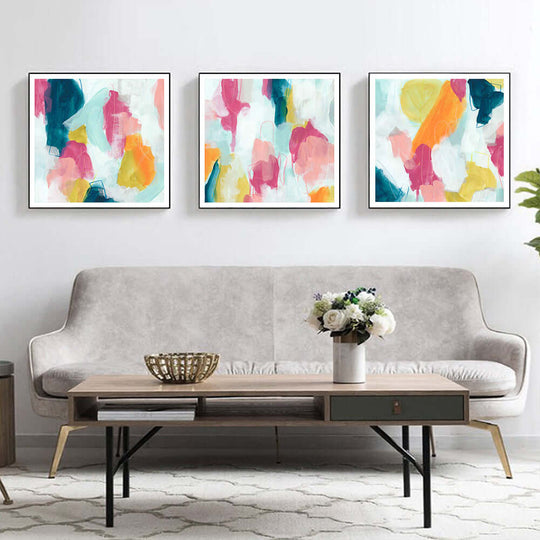 _label_, DSZ Product, feed-cond-new, feed-sl-free shipping, free-shipping, newWall Art 60Cm X 60Cm Colourful 3 Sets Black Frame Canvas - Premium Home & Garden > Hobbies > Arts & Crafts from Artime ! Shop Online Buy Now at S & D's Value Store Family Business Best Customer Service_label_, DSZ Product, feed-cond-new, feed-sl-free shipping, free-shipping, new