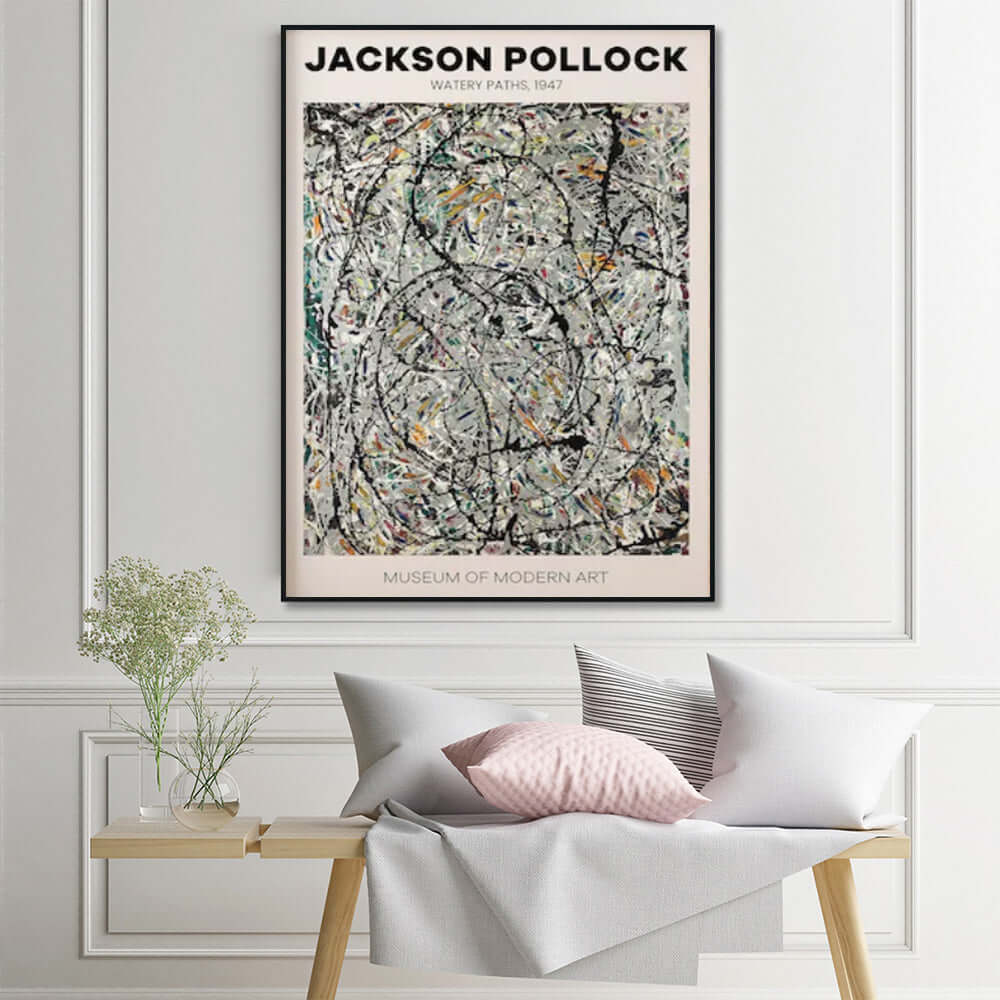 _label_, DSZ Product, feed-cond-new, feed-sl-free shipping, free-shipping, newWall Art 40Cm X 60Cm Jackson Pollock Exhibition Iii Black Frame Canvas - Premium Home & Garden > Decor > Picture Frames from Artime ! Shop Online Buy Now at S & D's Value Store Family Business Best Customer Service_label_, DSZ Product, feed-cond-new, feed-sl-free shipping, free-shipping, new