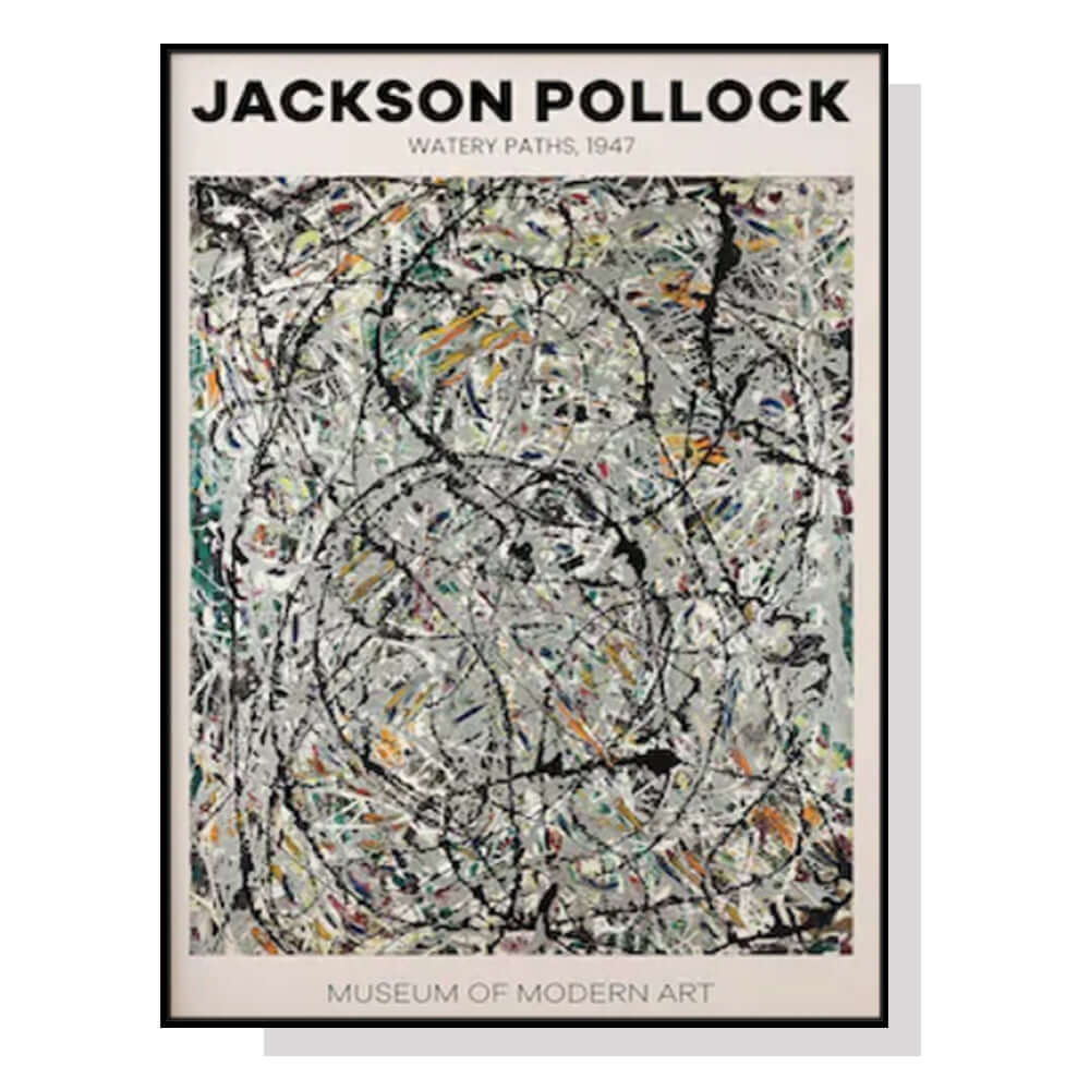 _label_, DSZ Product, feed-cond-new, feed-sl-free shipping, free-shipping, newWall Art 50Cm X 70Cm Jackson Pollock Exhibition Iii Black Frame Canvas - Premium Home & Garden > Decor > Picture Frames from Artime ! Shop Online Buy Now at S & D's Value Store Family Business Best Customer Service_label_, DSZ Product, feed-cond-new, feed-sl-free shipping, free-shipping, new