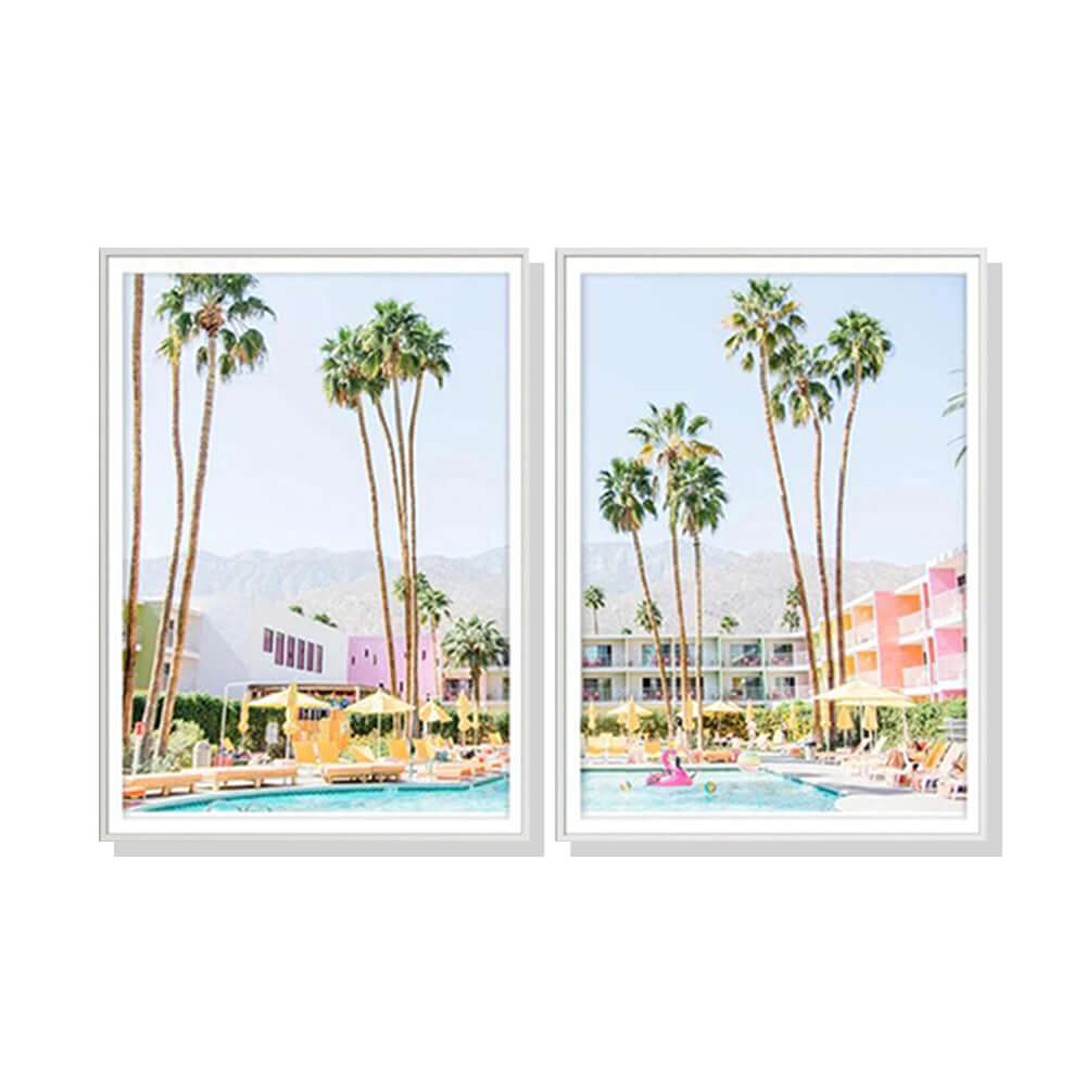 _label_, DSZ Product, feed-cond-new, feed-sl-free shipping, free-shipping, newWall Art 60Cm X 90Cm Saguaro Hotel 2 Sets White Frame Canvas - Premium Home & Garden > Wall Art > Posters, Paintings & Prints from Artime ! Shop Online Buy Now at S & D's Value Store Family Business Best Customer Service_label_, DSZ Product, feed-cond-new, feed-sl-free shipping, free-shipping, new