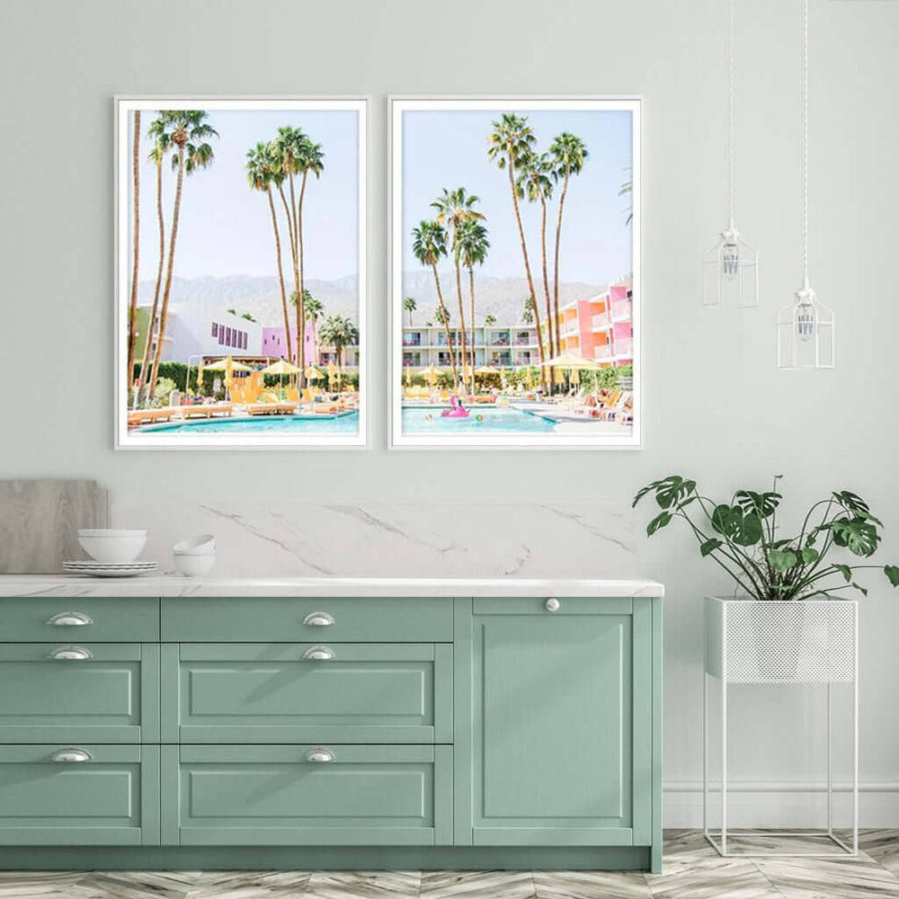 _label_, DSZ Product, feed-cond-new, feed-sl-free shipping, free-shipping, newWall Art 60Cm X 90Cm Saguaro Hotel 2 Sets White Frame Canvas - Premium Home & Garden > Wall Art > Posters, Paintings & Prints from Artime ! Shop Online Buy Now at S & D's Value Store Family Business Best Customer Service_label_, DSZ Product, feed-cond-new, feed-sl-free shipping, free-shipping, new