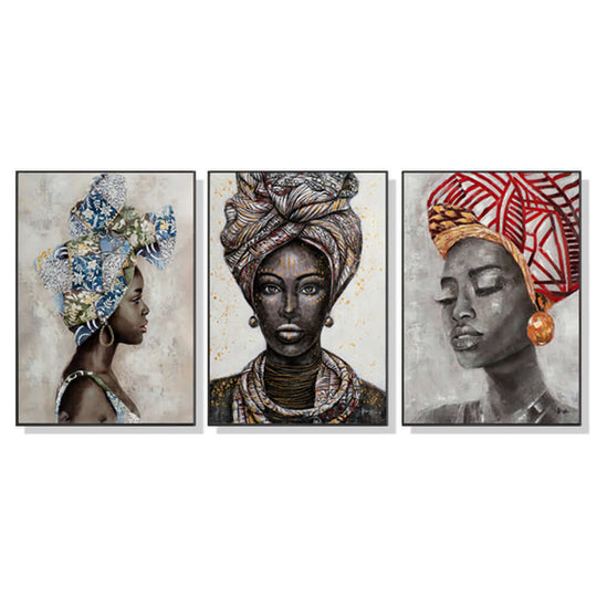 _label_, DSZ Product, feed-cond-new, feed-sl-free shipping, free-shipping, newWall Art 80Cm X 120Cm African Women Ii 3 Sets Black Frame Canvas - Premium Home & Garden > Decor > Picture Frames from Artime ! Shop Online Buy Now at S & D's Value Store Family Business Best Customer Service_label_, DSZ Product, feed-cond-new, feed-sl-free shipping, free-shipping, new