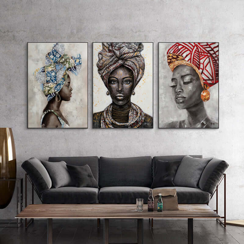 _label_, DSZ Product, feed-cond-new, feed-sl-free shipping, free-shipping, newWall Art 80Cm X 120Cm African Women Ii 3 Sets Black Frame Canvas - Premium Home & Garden > Decor > Picture Frames from Artime ! Shop Online Buy Now at S & D's Value Store Family Business Best Customer Service_label_, DSZ Product, feed-cond-new, feed-sl-free shipping, free-shipping, new