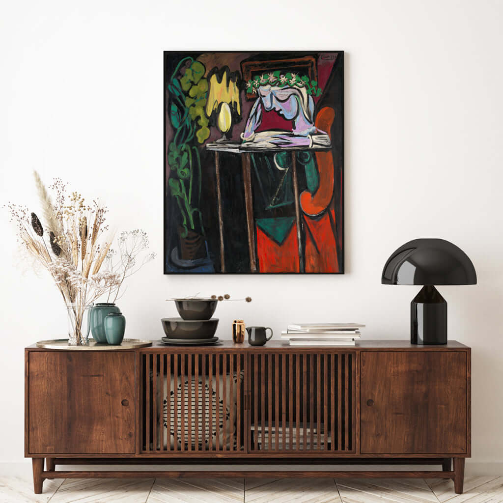 _label_, DSZ Product, feed-cond-new, feed-sl-free shipping, free-shipping, newWall Art 40Cm X 60Cm Reading Girl By Pablo Picasso Black Frame Canvas - Premium Home & Garden > Wall Art > Posters, Paintings & Prints from Artime ! Shop Online Buy Now at S & D's Value Store Family Business Best Customer Service_label_, DSZ Product, feed-cond-new, feed-sl-free shipping, free-shipping, new