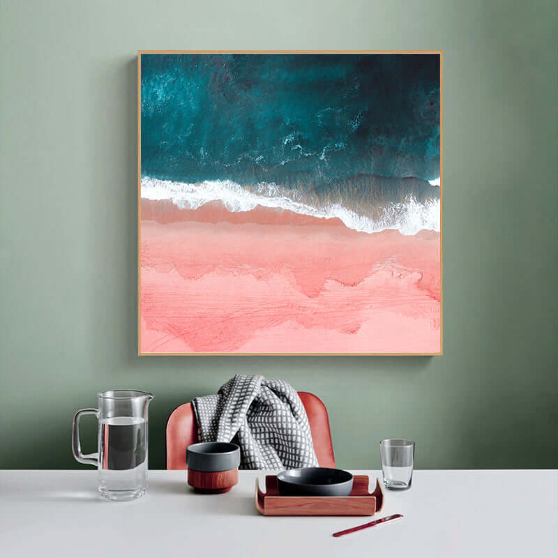 _label_, DSZ Product, feed-cond-new, feed-sl-free shipping, free-shipping, newWall Art 60Cm X 60Cm Pink Sea Wood Frame Canvas - Premium Home & Garden > Wall Art > Posters, Paintings & Prints from Artime ! Shop Online Buy Now at S & D's Value Store Family Business Best Customer Service_label_, DSZ Product, feed-cond-new, feed-sl-free shipping, free-shipping, new