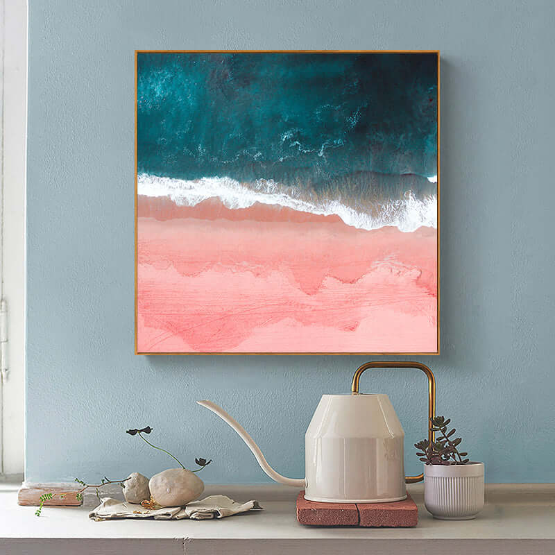 _label_, DSZ Product, feed-cond-new, feed-sl-free shipping, free-shipping, newWall Art 60Cm X 60Cm Pink Sea Wood Frame Canvas - Premium Home & Garden > Wall Art > Posters, Paintings & Prints from Artime ! Shop Online Buy Now at S & D's Value Store Family Business Best Customer Service_label_, DSZ Product, feed-cond-new, feed-sl-free shipping, free-shipping, new