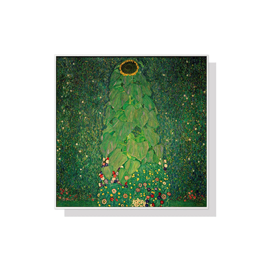 _label_, DSZ Product, feed-cond-new, feed-sl-free shipping, free-shipping, newWall Art 50Cm X 50Cm Sunflower By Gustav Klimt White Frame Canvas - Premium Home & Garden > Wall Art > Posters, Paintings & Prints from Artime ! Shop Online Buy Now at S & D's Value Store Family Business Best Customer Service_label_, DSZ Product, feed-cond-new, feed-sl-free shipping, free-shipping, new