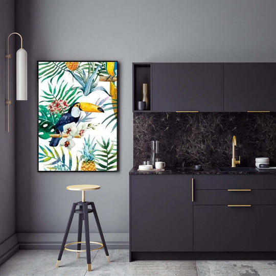 _label_, DSZ Product, feed-cond-new, feed-sl-free shipping, free-shipping, newWall Art 50Cm X 70Cm Toucan Plants Black Frame Canvas - Premium Home & Garden > Wall Art > Posters, Paintings & Prints from Artime ! Shop Online Buy Now at S & D's Value Store Family Business Best Customer Service_label_, DSZ Product, feed-cond-new, feed-sl-free shipping, free-shipping, new