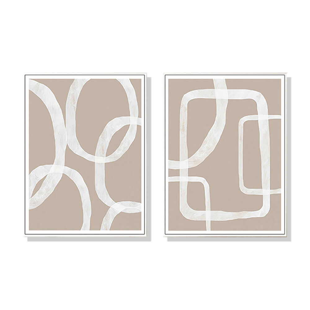 _label_, DSZ Product, feed-cond-new, feed-sl-free shipping, free-shipping, newWall Art 50Cm X 70Cm Abstract White Lines 2 Sets White Frame Canvas - Premium Home & Garden > Wall Art > Posters, Paintings & Prints from Artime ! Shop Online Buy Now at S & D's Value Store Family Business Best Customer Service_label_, DSZ Product, feed-cond-new, feed-sl-free shipping, free-shipping, new