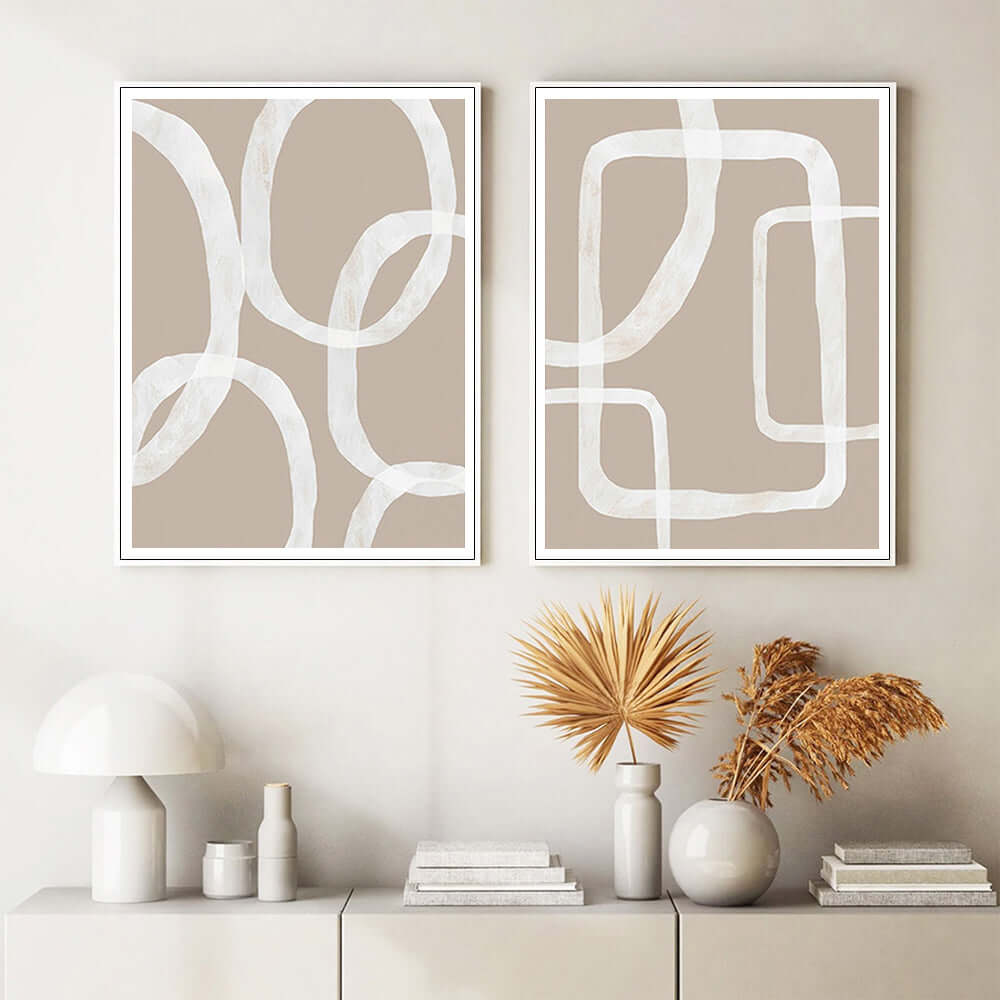 _label_, DSZ Product, feed-cond-new, feed-sl-free shipping, free-shipping, newWall Art 50Cm X 70Cm Abstract White Lines 2 Sets White Frame Canvas - Premium Home & Garden > Wall Art > Posters, Paintings & Prints from Artime ! Shop Online Buy Now at S & D's Value Store Family Business Best Customer Service_label_, DSZ Product, feed-cond-new, feed-sl-free shipping, free-shipping, new