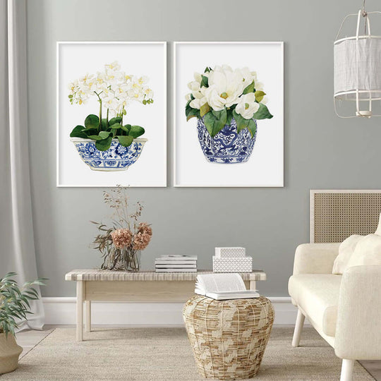 _label_, DSZ Product, feed-cond-new, feed-sl-free shipping, free-shipping, newWall Art 60Cm X 90Cm Elegant Flower 2 Sets White Frame Canvas - Premium Home & Garden > Wall Art > Posters, Paintings & Prints from Artime ! Shop Online Buy Now at S & D's Value Store Family Business Best Customer Service_label_, DSZ Product, feed-cond-new, feed-sl-free shipping, free-shipping, new