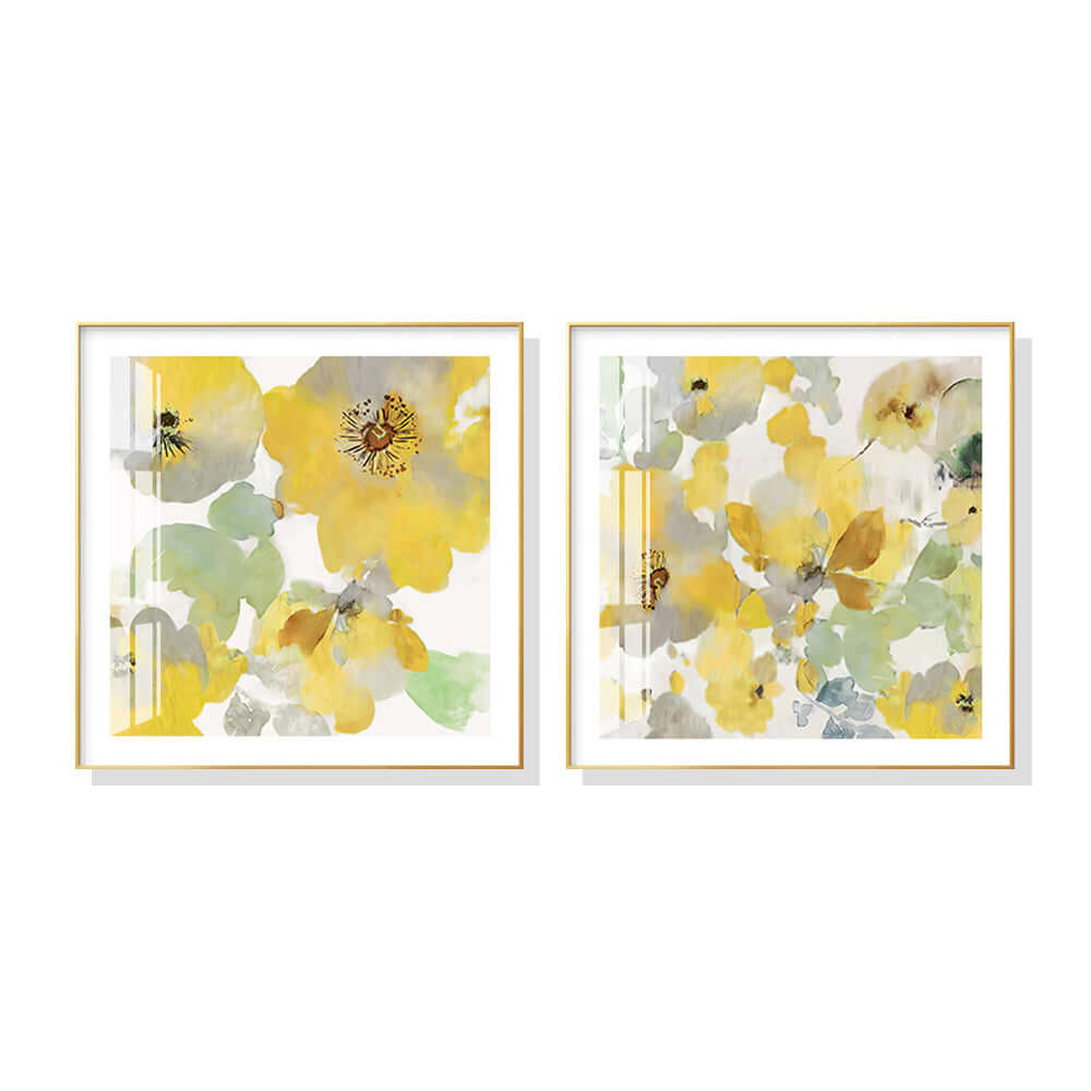 _label_, DSZ Product, feed-cond-new, feed-sl-free shipping, free-shipping, newWall Art 50Cm X 50Cm Yellow Flowers American Style 2 Sets Gold Frame Canvas - Premium Home & Garden > Wall Art > Posters, Paintings & Prints from Artime ! Shop Online Buy Now at S & D's Value Store Family Business Best Customer Service_label_, DSZ Product, feed-cond-new, feed-sl-free shipping, free-shipping, new