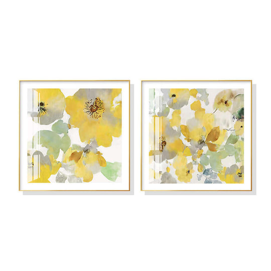 _label_, DSZ Product, feed-cond-new, feed-sl-free shipping, free-shipping, newWall Art 60Cm X 60Cm Yellow Flowers American Style 2 Sets Gold Frame Canvas - Premium Home & Garden > Wall Art > Posters, Paintings & Prints from Artime ! Shop Online Buy Now at S & D's Value Store Family Business Best Customer Service_label_, DSZ Product, feed-cond-new, feed-sl-free shipping, free-shipping, new