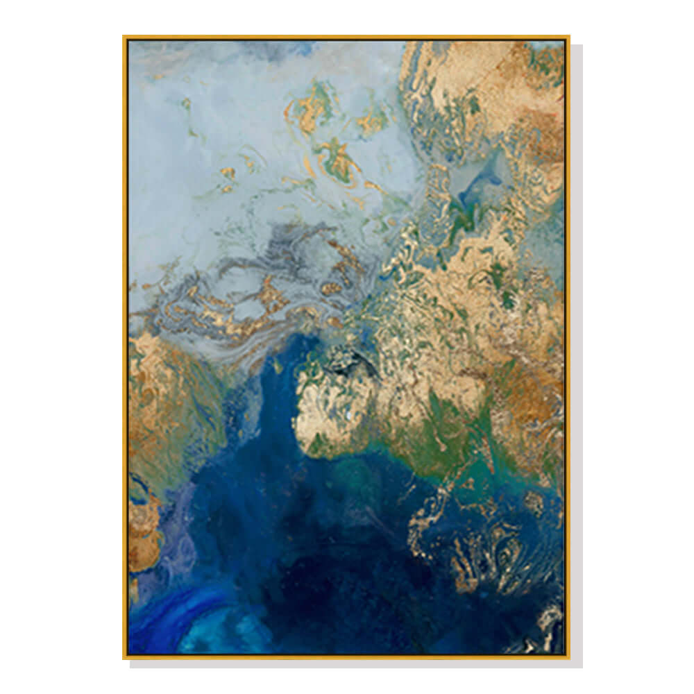 _label_, DSZ Product, feed-cond-new, feed-sl-free shipping, free-shipping, newWall Art 50Cm X 70Cm Marbled Blue Gold Artwork Gold Frame Canvas - Premium Home & Garden > Decor > Picture Frames from Artime ! Shop Online Buy Now at S & D's Value Store Family Business Best Customer Service_label_, DSZ Product, feed-cond-new, feed-sl-free shipping, free-shipping, new