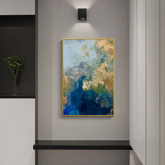 _label_, DSZ Product, feed-cond-new, feed-sl-free shipping, free-shipping, newWall Art 50Cm X 70Cm Marbled Blue Gold Artwork Gold Frame Canvas - Premium Home & Garden > Decor > Picture Frames from Artime ! Shop Online Buy Now at S & D's Value Store Family Business Best Customer Service_label_, DSZ Product, feed-cond-new, feed-sl-free shipping, free-shipping, new