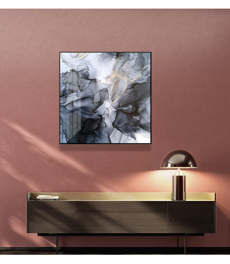 _label_, DSZ Product, feed-cond-new, feed-sl-free shipping, free-shipping, newWall Art 50Cm X 50Cm Marbled Black Grey Black Frame Canvas - Premium Home & Garden > Decor > Picture Frames from Artime ! Shop Online Buy Now at S & D's Value Store Family Business Best Customer Service_label_, DSZ Product, feed-cond-new, feed-sl-free shipping, free-shipping, new