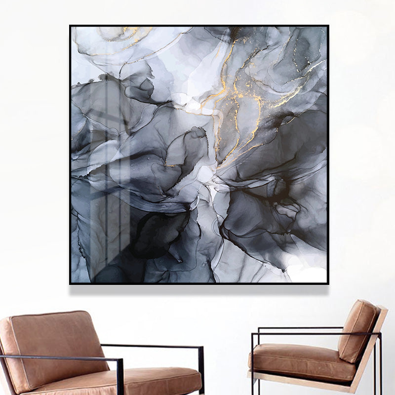 _label_, DSZ Product, feed-cond-new, feed-sl-free shipping, free-shipping, newWall Art 50Cm X 50Cm Marbled Black Grey Black Frame Canvas - Premium Home & Garden > Decor > Picture Frames from Artime ! Shop Online Buy Now at S & D's Value Store Family Business Best Customer Service_label_, DSZ Product, feed-cond-new, feed-sl-free shipping, free-shipping, new