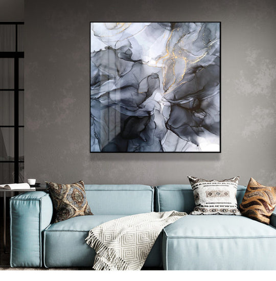 _label_, DSZ Product, feed-cond-new, feed-sl-free shipping, free-shipping, newWall Art 50Cm X 50Cm Marbled Black Grey Black Frame Canvas - Premium Home & Garden > Decor > Picture Frames from Artime ! Shop Online Buy Now at S & D's Value Store Family Business Best Customer Service_label_, DSZ Product, feed-cond-new, feed-sl-free shipping, free-shipping, new