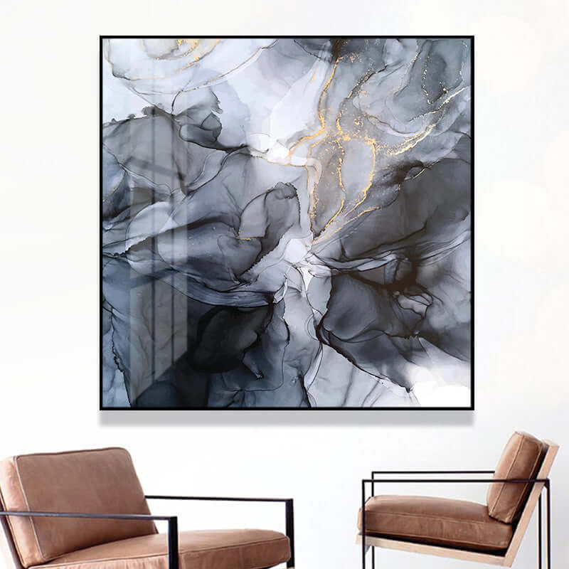 _label_, DSZ Product, feed-cond-new, feed-sl-free shipping, free-shipping, newWall Art 70Cm X 70Cm Marbled Black Grey Black Frame Canvas - Premium Home & Garden > Decor > Picture Frames from Artime ! Shop Online Buy Now at S & D's Value Store Family Business Best Customer Service_label_, DSZ Product, feed-cond-new, feed-sl-free shipping, free-shipping, new