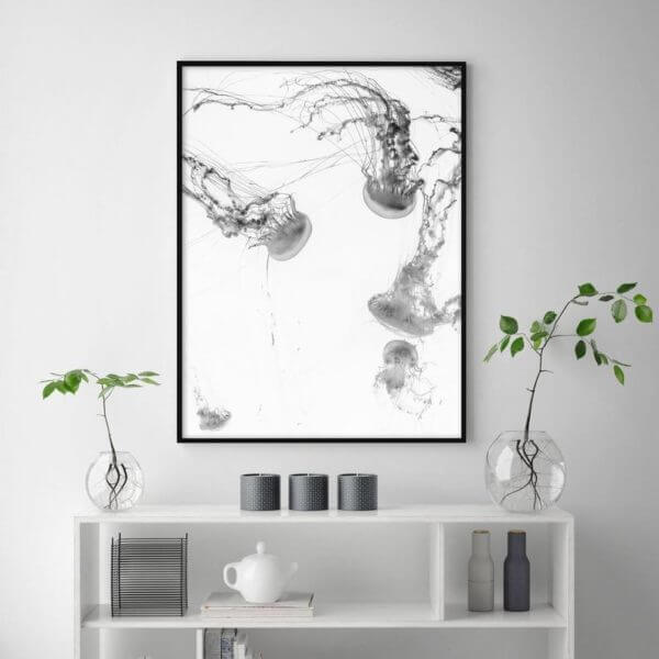 _label_, DSZ Product, feed-cond-new, feed-sl-free shipping, free-shipping, newWall Art 50Cm X 70Cm Jellyfish Black Frame Canvas - Premium Home & Garden > Hobbies > Arts & Crafts from Artime ! Shop Online Buy Now at S & D's Value Store Family Business Best Customer Service_label_, DSZ Product, feed-cond-new, feed-sl-free shipping, free-shipping, new