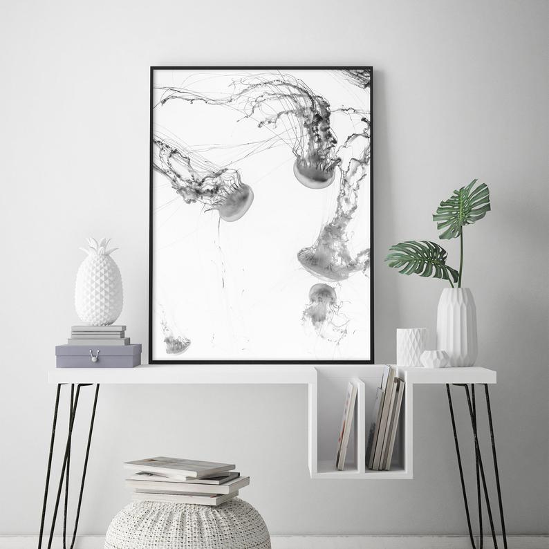 _label_, DSZ Product, feed-cond-new, feed-sl-free shipping, free-shipping, newWall Art 40Cm X 60Cm Jellyfish Black Frame Canvas - Premium Home & Garden > Hobbies > Arts & Crafts from Artime ! Shop Online Buy Now at S & D's Value Store Family Business Best Customer Service_label_, DSZ Product, feed-cond-new, feed-sl-free shipping, free-shipping, new