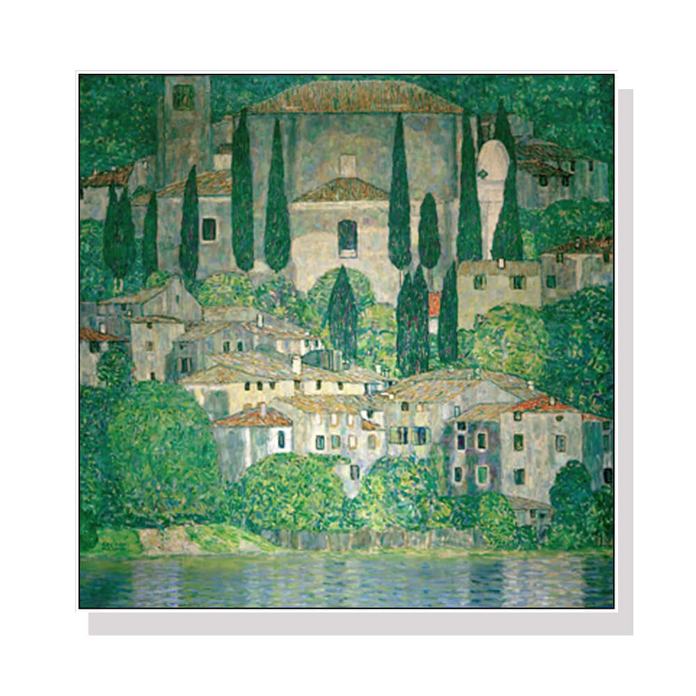 _label_, DSZ Product, feed-cond-new, feed-sl-free shipping, free-shipping, newWall Art 50Cm X 50Cm Kirche In Cassone By Gustav Klimt White Frame Canvas - Premium Home & Garden > Wall Art > Posters, Paintings & Prints from Artime ! Shop Online Buy Now at S & D's Value Store Family Business Best Customer Service_label_, DSZ Product, feed-cond-new, feed-sl-free shipping, free-shipping, new