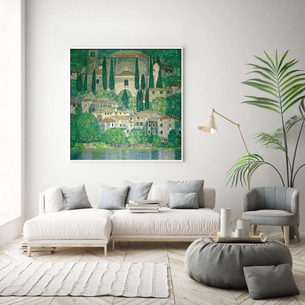 _label_, DSZ Product, feed-cond-new, feed-sl-free shipping, free-shipping, newWall Art 50Cm X 50Cm Kirche In Cassone By Gustav Klimt White Frame Canvas - Premium Home & Garden > Wall Art > Posters, Paintings & Prints from Artime ! Shop Online Buy Now at S & D's Value Store Family Business Best Customer Service_label_, DSZ Product, feed-cond-new, feed-sl-free shipping, free-shipping, new