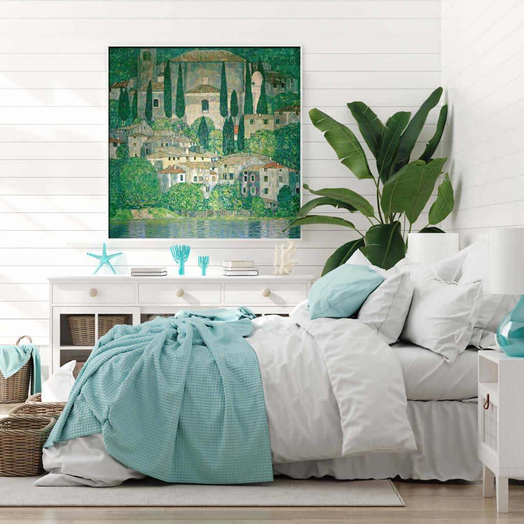 _label_, DSZ Product, feed-cond-new, feed-sl-free shipping, free-shipping, newWall Art 40Cm X 40Cm Kirche In Cassone By Gustav Klimt White Frame Canvas - Premium Home & Garden > Wall Art > Posters, Paintings & Prints from Artime ! Shop Online Buy Now at S & D's Value Store Family Business Best Customer Service_label_, DSZ Product, feed-cond-new, feed-sl-free shipping, free-shipping, new