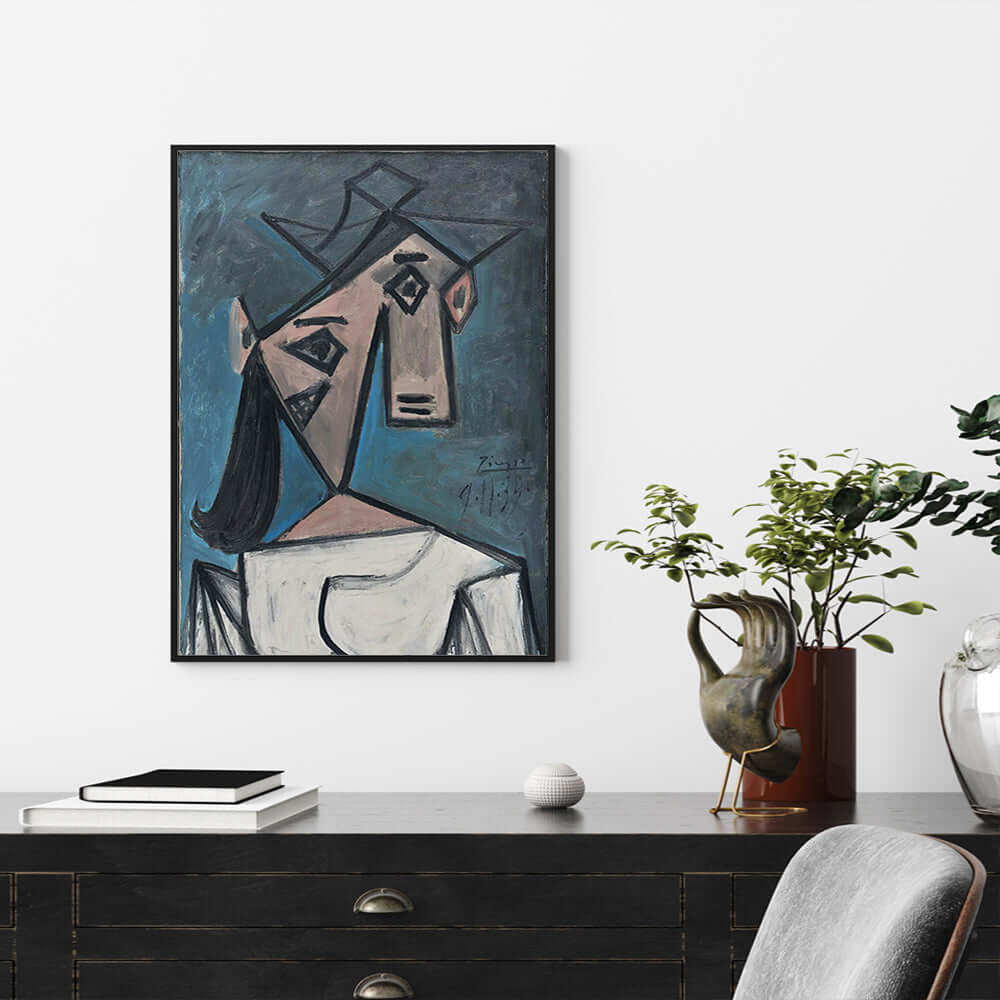 _label_, DSZ Product, feed-cond-new, feed-sl-free shipping, free-shipping, newWall Art 40Cm X 60Cm Head Of A Woman By Pablo Picasso Black Frame Canvas - Premium Home & Garden > Wall Art > Posters, Paintings & Prints from Artime ! Shop Online Buy Now at S & D's Value Store Family Business Best Customer Service_label_, DSZ Product, feed-cond-new, feed-sl-free shipping, free-shipping, new