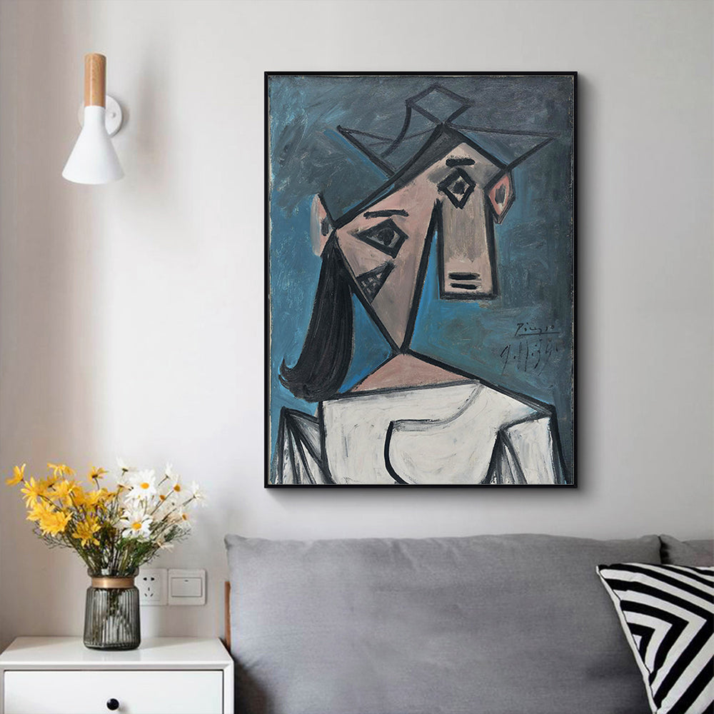 _label_, DSZ Product, feed-cond-new, feed-sl-free shipping, free-shipping, newWall Art 60Cm X 90Cm Head Of A Woman By Pablo Picasso Black Frame Canvas - Premium Home & Garden > Wall Art > Posters, Paintings & Prints from Artime ! Shop Online Buy Now at S & D's Value Store Family Business Best Customer Service_label_, DSZ Product, feed-cond-new, feed-sl-free shipping, free-shipping, new