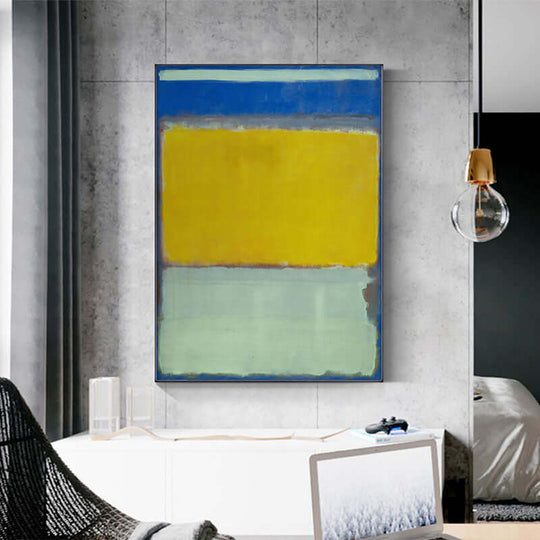 _label_, DSZ Product, feed-cond-new, feed-sl-free shipping, free-shipping, newWall Art 50Cm X 70Cm Blue Yellow Green By Mark Rothko Black Frame Canvas - Premium Home & Garden > Wall Art > Posters, Paintings & Prints from Artime ! Shop Online Buy Now at S & D's Value Store Family Business Best Customer Service_label_, DSZ Product, feed-cond-new, feed-sl-free shipping, free-shipping, new