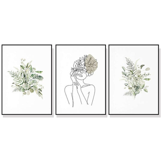 _label_, DSZ Product, feed-cond-new, feed-sl-free shipping, free-shipping, newWall Art 70Cm X 100Cm Botanical Line Girl 3 Sets Black Frame Canvas - Premium Home & Garden > Wall Art > Posters, Paintings & Prints from Artime ! Shop Online Buy Now at S & D's Value Store Family Business Best Customer Service_label_, DSZ Product, feed-cond-new, feed-sl-free shipping, free-shipping, new