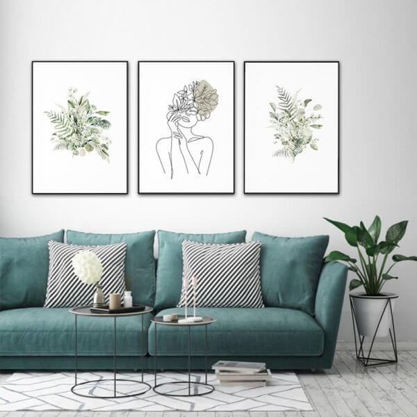 _label_, DSZ Product, feed-cond-new, feed-sl-free shipping, free-shipping, newWall Art 70Cm X 100Cm Botanical Line Girl 3 Sets Black Frame Canvas - Premium Home & Garden > Wall Art > Posters, Paintings & Prints from Artime ! Shop Online Buy Now at S & D's Value Store Family Business Best Customer Service_label_, DSZ Product, feed-cond-new, feed-sl-free shipping, free-shipping, new